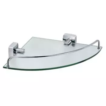 Полка стеклянная угловая Fixsen Kvadro FX-61303A
