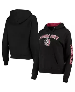 Женский черный пуловер с капюшоном Florida State Seminoles Loud and Proud Colosseum, черный