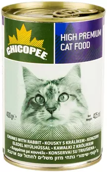 Chicopee Cat для взрослых кошек с кусочками кролика в соусе (400 гр х 24 шт)