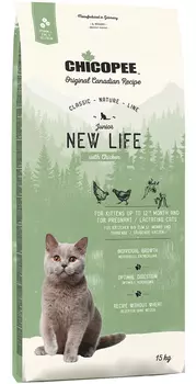 Chicopee Classic Nature Line Cat Junior New Life для котят с курицей (1,5 кг)