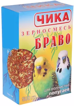 чика браво корм для волнистых попугаев (500 гр)