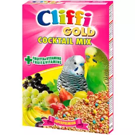 Cliffi Cocktail Mix корм для волнистых попугаев с зернами, злаками, фруктами и овощами (300 гр)