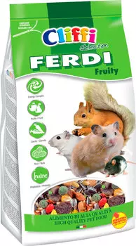 Cliffi Ferdi Fruity корм для хомяков, мышей, белок и песчанок с фруктами, грецкими орехами и морковью (700 гр)