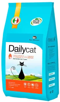 Dailycat Adult Steri Lite Turkey &amp; Rice монобелковый для взрослых кастрированных котов и стерилизованных кошек с индейкой и рисом (3 кг)