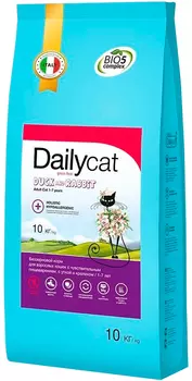 Dailycat Grain Free Adult беззерновой для взрослых кошек с уткой и кроликом (0,4 кг)