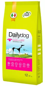 Dailydog Adult Small Breed Lamb &amp; Rice монобелковый для взрослых собак маленьких пород с ягненком и рисом (12 кг)