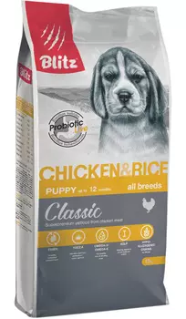 Blitz Classic Puppy All Breeds Chicken &amp; Rice для щенков всех пород с курицей и рисом (2 кг)