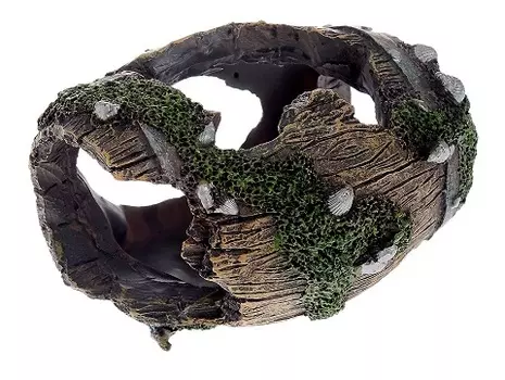 Декор грот для аквариума Бочка, 9,5 х 7 х 7,5 см, Barbus, Decor 053 (1 шт)