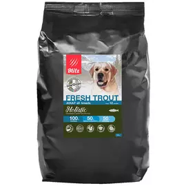 Blitz Holistic Low-grain Adult Fresh Trout низкозерновой для взрослых собак всех пород с форелью (1,5 кг)