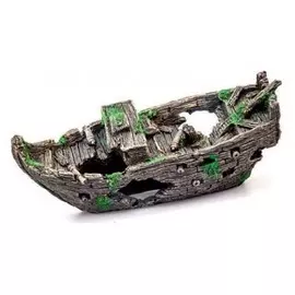Декор грот для аквариума Лодка, 29 х 11 х 12,5 см, Barbus, Decor 142 (1 шт)