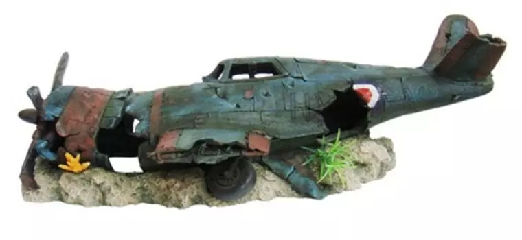 Декор грот для аквариума Самолет, 65 х 32 х 24 см, Barbus, Decor 050 (1 шт)