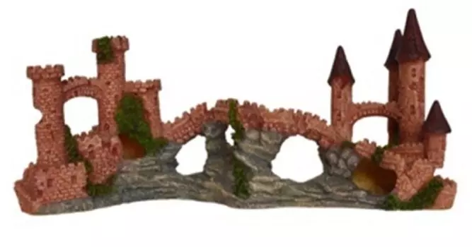 Декор грот для аквариума Замок, 22 х 7,5 х 10 см, Barbus, Decor 004 (1 шт)