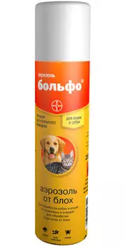 Bolfo – Больфо аэрозоль для собак и кошек против клещей, блох, вшей и власоедов Bayer (250 мл)