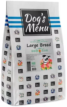 Dog’s Menu Large Breed для взрослых собак крупных пород (10 кг)