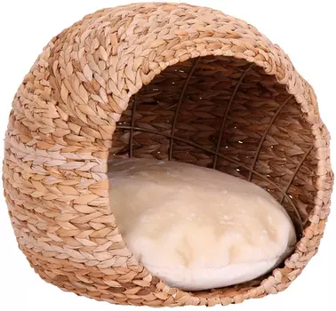Домик для кошек Nobby Lasa плетеный бежевый 45 х 45 х 37 см (1 шт)