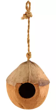 Домик для птиц Triol Natural Бунгало из кокоса 10 х 13 см (1 шт)