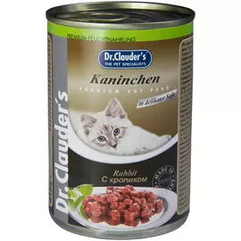 Dr.clauder’s для взрослых кошек с кроликом в соусе (415 гр х 12 шт)