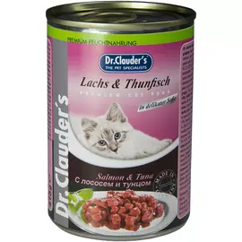 Dr.clauder’s для взрослых кошек с лососем и тунцом в соусе (415 гр х 12 шт)