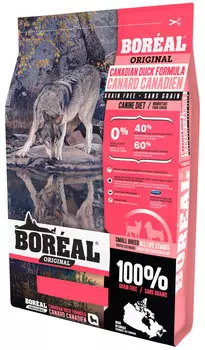 Boreal Original Dog беззерновой для собак и щенков маленьких пород с уткой (5,44 кг)