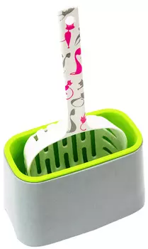 Бокс очиститель для совков Superdesign серый 20 х 11 х 11 см (1 шт)