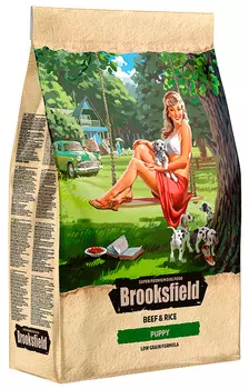 Brooksfield Puppy для щенков всех пород с говядиной и рисом (3 кг)