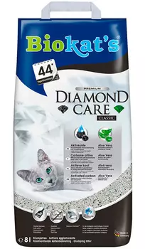 Biokat's Diamond Care Classic наполнитель комкующийся для туалета кошек с активированным углем (8 + 8 л)