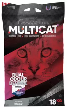 Canada Litter Multicat наполнитель комкующийся для туалета кошек с активированным углем без запаха (18 кг)