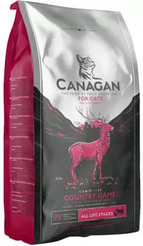 Canagan Grain Free Country Game беззерновой для кошек и котят с уткой, олениной и кроликом (0,375 кг)