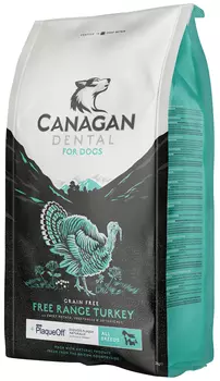Canagan Grain Free Dental All Breed беззерновой для собак и щенков всех пород с индейкой для ухода за полостью рта (2 кг)