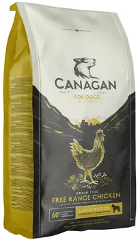 Canagan Grain Free Free-run Chicken Large Breed беззерновой для собак и щенков крупных пород с цыпленком (12 кг)