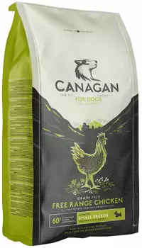 Canagan Grain Free Free-run Chicken Small Breed беззерновой для собак и щенков маленьких пород с цыпленком (2 кг)
