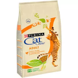 Cat Chow Adult Rich In Poultry для взрослых кошек с птицей (7 + 7 кг)