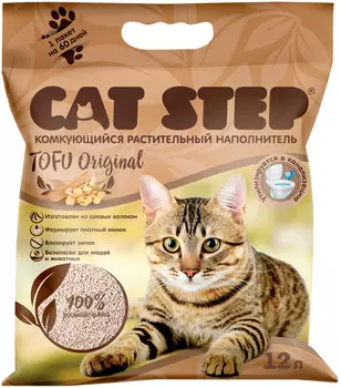 Cat Step Tofu Original - Кэт степ наполнитель комкующийся для туалета кошек (12 + 12 л)