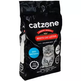 Catzone Antibacterial наполнитель комкующийся для туалета кошек антибактериальный с ароматом морского бриза (10 + 10 кг)