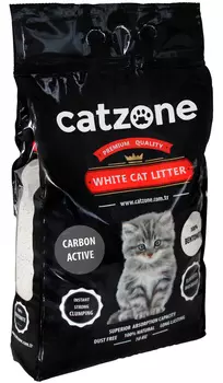 Catzone Carbon Active наполнитель комкующийся для туалета кошек с активированным углем (10 + 10 кг)