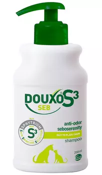Ceva Douxo Seb S3 шампунь для собак и кошек для жирной кожи и склонной к образованию перхоти 200 мл (1 шт)