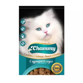 Chammy для взрослых кошек с курицей в соусе 47011010 (85 гр х 24 шт)