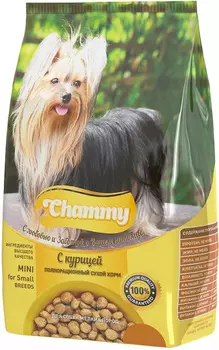 Chammy для взрослых собак маленьких пород с курицей (10 + 10 кг)