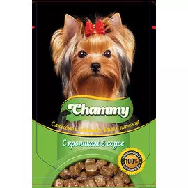 Chammy для взрослых собак с кроликом в соусе (85 гр)