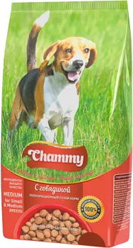 Chammy для взрослых собак средних пород с говядиной (18 кг)