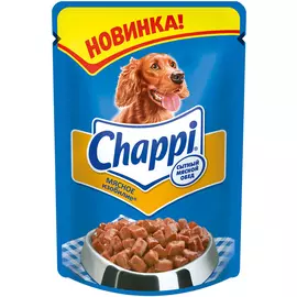 Chappi для взрослых собак сытный мясной обед с мясным изобилием (100 гр)