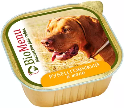 Biomenu для взрослых собак с рубцом говяжьим в желе (150 гр х 10 шт)