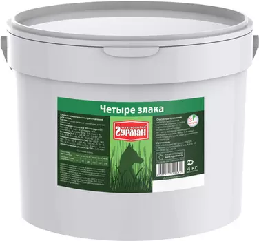 четвероногий гурман каша для взрослых собак Четыре злака (4 кг)