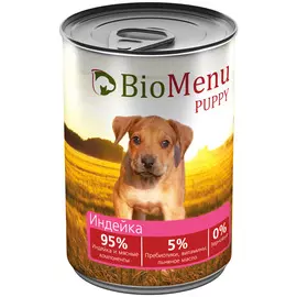 Biomenu Puppy для щенков с индейкой (410 гр х 12 шт)