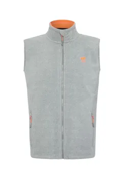 Флисовый жилет с пришивной этикеткой POLO SYLT, цвет Neutral Gray