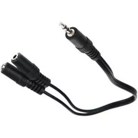 Кабель-адаптер VCOM CV203-0.2M 3.5 jack ST(M)/2*3.5 jack ST(F), 0.2м