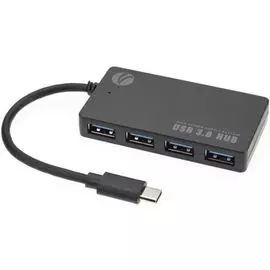 Кабель-адаптер VCOM DH302C USB 3.1 Type-C (M)-4*USB 3.0 (F)