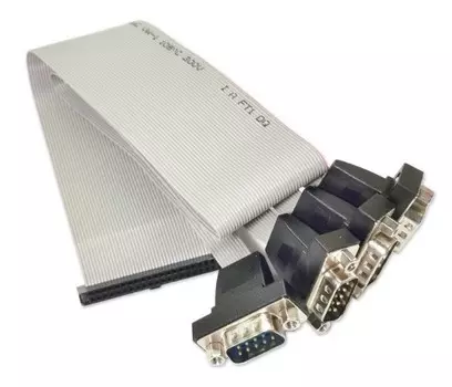 Кабель Advantech '1700000447 4*СОМ RS-232, ПВХ, IDC 40P-2.0 - 4xRS-232 D-SUB 9P
