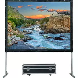 Экран Lumien LMF-100143 Master Fold 181x311 см (133"), (раб. область 165x295 см) Matte White, черн. кайма по периметру 16:9, поставляется в флайт-кейс