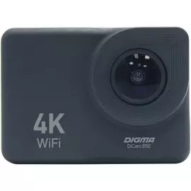 Экшн-камера Digma DiCam 850 DC850 4K, WiFi, черная